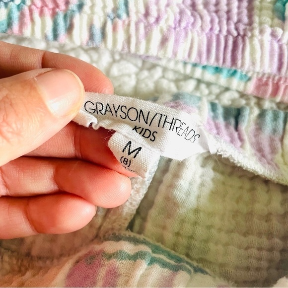 SET 2 pcs Grayson Threads Kids, Short & Cropped Top, girls M (8), 100% cotton. - Picture 6 of 7